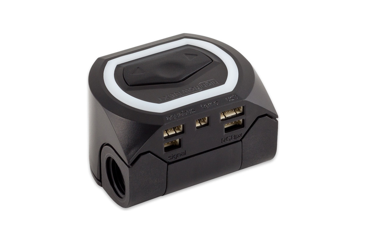 その他 aquacomputer Flow sensor high NEXT G1/4 Aquacomputer G1/4 NEXT RGBpx Flow Sensor - High Flow (53293