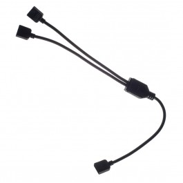 ModMyMods 4 Pin Female RGB LED Strip 2 Way Splitter Cable Black MOD 0202 ModMyMods PC Watercooling Parts and Accessories