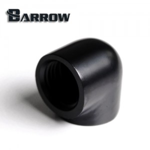 Barrow G1/4" 90 Degree Female to Female Angled Adaptor Fitting - Black (TDWT90SN-V2)
