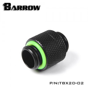 Barrow G1/4" Male to Male Anti-Twist Rotary Adaptor Fitting - Black (TBX2D-02)