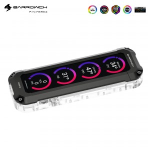 Barrrowch Acrylic Reservoir with 8.8" Display Screen - Black (FBRE2)
