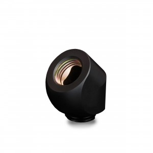 Thermal Grizzly DeltaMate Rotary Fitting - 45° - Black (TG-DM-FIT-0015)
