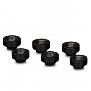 Thermal Grizzly DeltaMate 7mm Male to Female Extender Fitting - MF7 - Black - 6 Pack (TG-DM-FIT-6005)