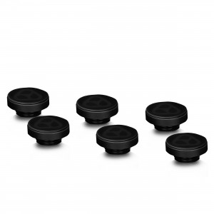 Thermal Grizzly DeltaMate G1/4" Plug Fitting - Black - 6 Pack (TG-DM-FIT-6009)