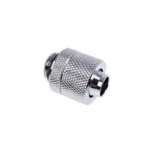 Alphacool Eiszapfen 3/8" ID x 1/2" OD G1/4" Compression Fitting - Chrome (17227)