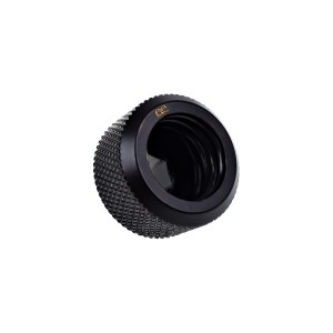 Alphacool Eiszapfen 16mm G1/4" HardTube Knurled Compression Fitting - Black (17264)