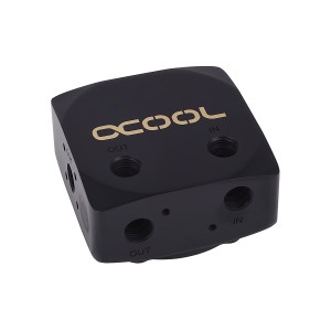 Alphacool Eisdecke D5 Brass Top - Deep Black (13320)