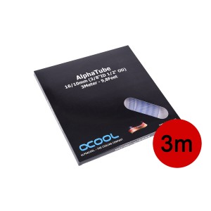 Alphacool Tubing AlphaTube HF 16/10 (3/8"ID) - Clear 3m (9.8ft) Retailbox (18575)