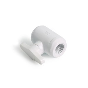 Alphacool Eiszapfen 2-Way Ball Valve G1/4 - White (17630)