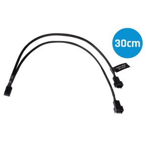 Alphacool Y-Splitter 3-Pin to 2x 3-Pin Cable - 30cm (18689)
