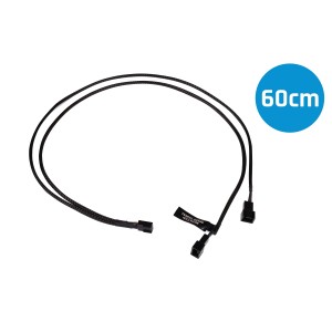Alphacool Y-Splitter 3-Pin to 2x 3-Pin Cable - 60cm (18690)