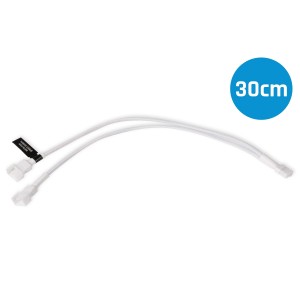 Alphacool Y-Splitter 4-Pin to 2x 4-Pin PWM Cable - 30cm - White (18723)