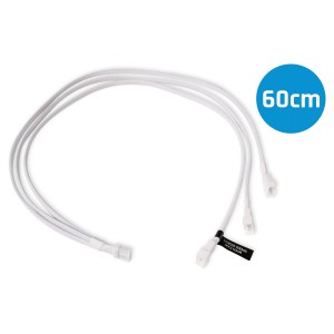 Alphacool Y-Splitter 4-Pin to 3x 4-Pin PWM Cable - 60cm - White (18727)