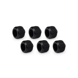 Alphacool Apex Grip 16mm G1/4 HardTube Fitting - Black - 6 Pack (14929)