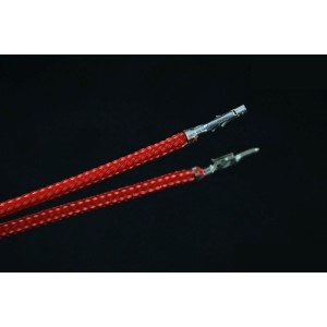 Darkside 12" (30cm) Male-Female Pre-Sleeved ATX and PCI-E Wire – Red (DS-0796)