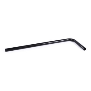 Alphacool HardTube 13mm OD 90° Brass 10/30cm - Deep Black (18607)