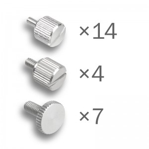 Dimastech® Bench Table NANO - ThumbScrews Kit - Silver (BT195)