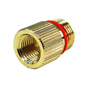 Phobya G1/4 to Eheim 1046/48 In- and 1250 Outlet Knurled Adaptor - Gold Plated (52102)