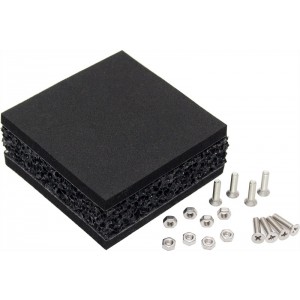 Aquacomputer 'Shoggy Sandwich' Pump Decoupling Kit (V2) Black Version (41102)