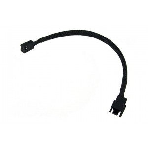 Phobya 3-Pin Fan 12V to 7V Voltage Reducer - 20cm | Black (81068)