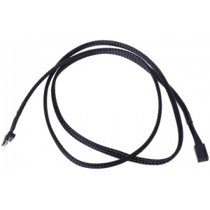 Phobya 3-Pin Fan Extension - 90cm  | Black (81133)