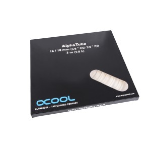 Alphacool Tubing AlphaTube HF 16/10 (3/8"ID) - Ultra Clear 3m (9.8ft) Retailbox (17497)