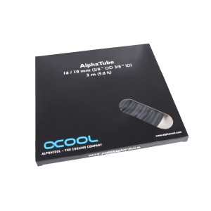 Alphacool Tubing AlphaTube HF 16/10 (3/8"ID) - UV Black 3m (9.8ft) Retailbox (17529)