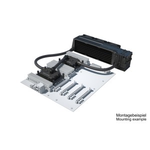 Alphacool ES Pro 2U - 3 x 80 / 2x XPX Pro 1U / Reservoir 2U - DDC310 (11887)