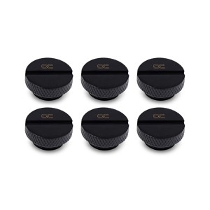 Alphacool Eiszapfen Stop Plug G1/4 - Deep Black- 6 Pack (17622)