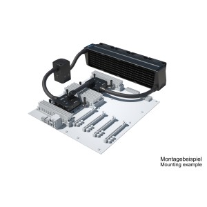 Alphacool ES 2U - 4 x 80 / 2x XPX 1U / Eisstation 80 DC-LT 3600rpm (11870)