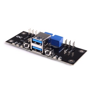 Alphacool ES Front I/O-Panel with USB 3.0 and Cable Kit for Server Cases (25057)