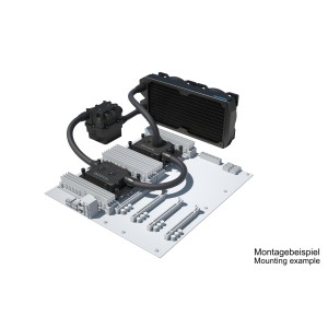 Alphacool ES Pro 3U - 2 x 120 ST / 2x XPX Pro 1U / Reservoir 2U - DDC310 (11893)