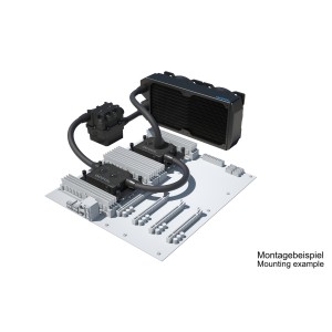 Alphacool ES Pro 3U - 2 x 120 XT / 2x XPX Pro 1U / Reservoir 2U - DDC310 (11895)