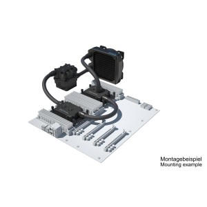 Alphacool ES Pro 4U - 1 x 120 ST / 2x XPX Pro 1U / Reservoir 2U - DDC310 (11918)