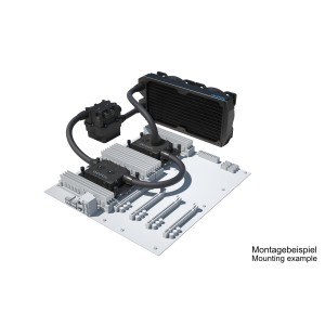 Alphacool ES Pro 4U - 2 x 120 ST / 2x XPX Pro 1U / Reservoir 2U - DDC310 (11921)