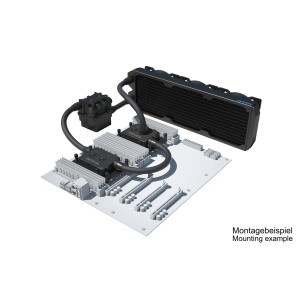 Alphacool ES Pro 4U - 3 x 120 ST / 2x XPX Pro 1U / Reservoir 2U - DDC310 (11924)