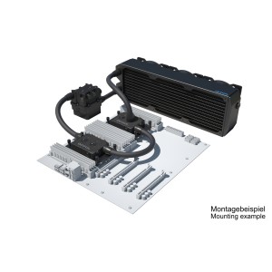 Alphacool ES Pro 4U - 3 x 120 UT / 2x XPX Pro 1U / Reservoir 2U - DDC310 (11925)