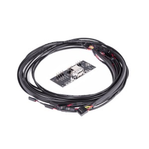 Alphacool Front I/O-Panel with USB 2.0 and Cable Kit for Servercases (25054)