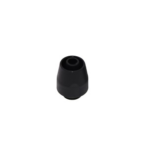 Alphacool HF Compression Fitting TPV - 12.7/7.6mm Straight - Black (17637)
