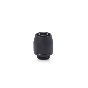 Alphacool HF Compression Fitting TPV Metal - 12.7/7.6mm Straight - Black (17638)