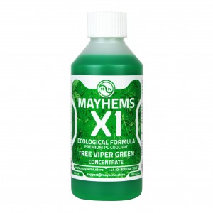 Mayhems - PC Coolant - X1 Concentrate - Eco Friendly Series - UV Fluorescent | 250 ml - Tree Viper Green (MX1C250MLGR)