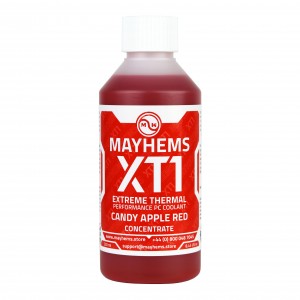 Mayhems - PC Coolant - XT1 Concentrate - Thermal Performance Series - UV Fluorescent | 250 ml - Candy Apple Red (MXTC250MLRE)