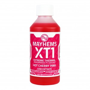 Mayhems - PC Coolant - XT1 Concentrate - Thermal Performance Series - UV Fluorescent | 250 ml - Hot Cherry Pink (MXTC250MLPI)