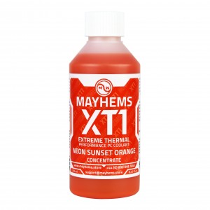 Mayhems - PC Coolant - XT1 Concentrate - Thermal Performance Series - UV Fluorescent | 250 ml - Neon Sunset Orange (MXTC250MLOR)