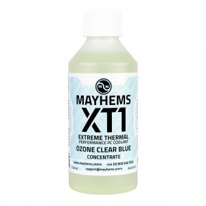 Mayhems - PC Coolant - XT1 Concentrate - Thermal Performance Series - UV Fluorescent | 250 ml - Ozone Clear Blue (MXTC250MLCB)