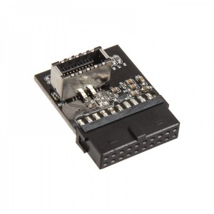 ModMyMods USB 3.0 19Pin to Motherboard USB 3.1 Type C Front Panel Header Adapter (CO934)