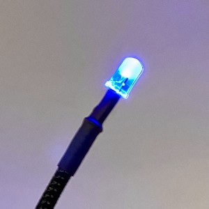 ModMyMods 12v 5mm UV LED with 3-pin Fan Connector - Sleeved Black (MOD-0392)