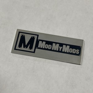 ModMyMods Laser Etched Aluminum Case Badge - 2" x 0.75" (MOD-0393)