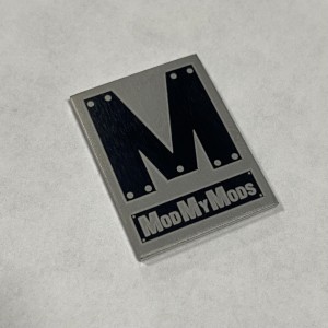ModMyMods Laser Etched Aluminum Case Badge - 0.75" x 1" (MOD-0394)