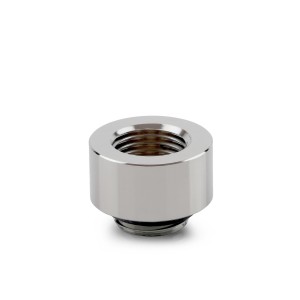 Thermal Grizzly DeltaMate 10mm Male to Female Extender Fitting - MF10 - Gloss Nickel (TG-DM-FIT-0306)